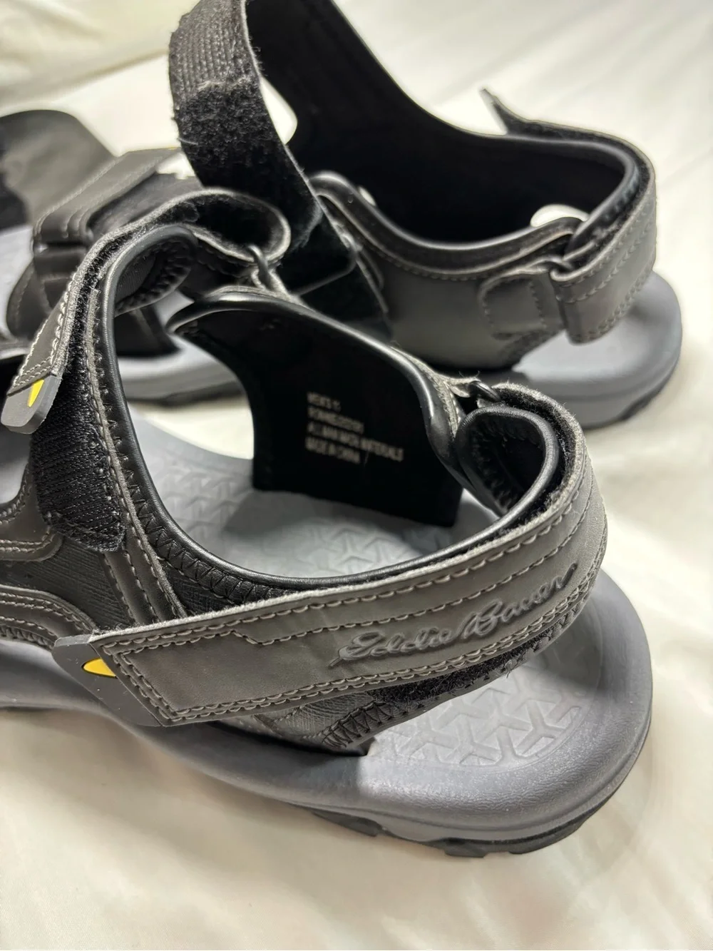 Eddie Bauer Men's Grafton River Sandals Size 11 Black/Gray Hiking Water Shoes